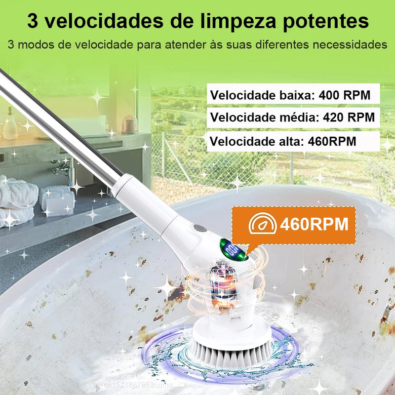 Escova de Limpeza Elétrica 2024